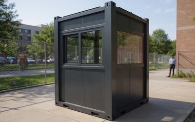 Security Cabin With Solar System