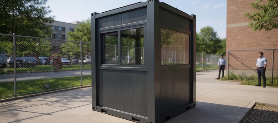 Security Cabin With Solar System